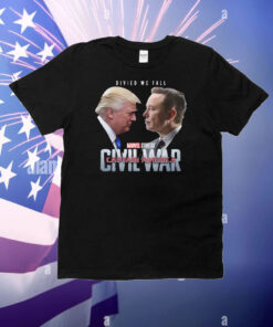 Captain America Civil War Trump Vs Elon T-Shirt