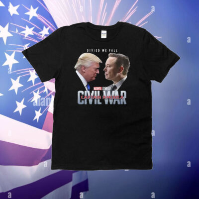 Captain America Civil War Trump Vs Elon T-Shirt