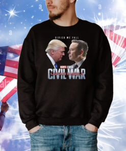 Captain America Civil War Trump Vs Elon T-Shirt