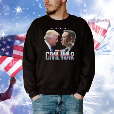 Captain America Civil War Trump Vs Elon T-Shirt