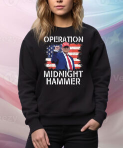 Donald Trump Operation Midnight Hammer USA Flag Tee Shirt