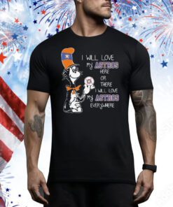 Dr Seuss Book I Will Love My Astros Here Or There I Will Love My Houston Astros Everywhere Tee Shirt