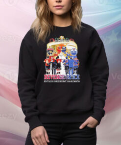 Florida Panthers x Edmonton Oilers Revenge On Ice Run In Back Sunrise Or Burn It Down In Edmonton Signatures Tee Shirt