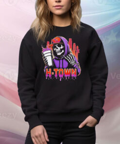 Houston Texans H-Town x DJ Screw Screw Up Texas Grim Reaper Tee Shirt