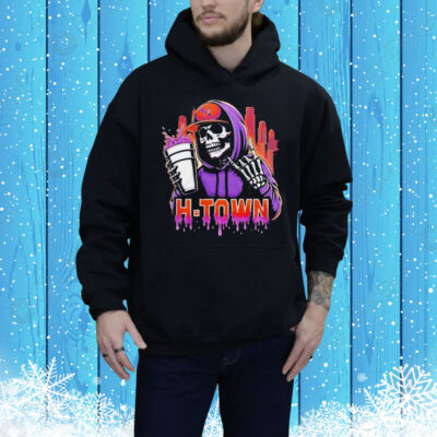 Houston Texans H-Town x DJ Screw Screw Up Texas Grim Reaper Tee Shirt