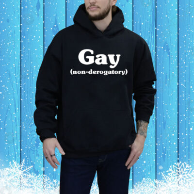 Macdoesit Wearing Gay Non-Derogatory Tee Shirt