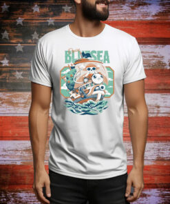 Monkey D Luffy One Piece Blue Sea Cruise Tee Shirt