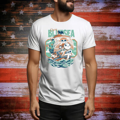 Monkey D Luffy One Piece Blue Sea Cruise Tee Shirt