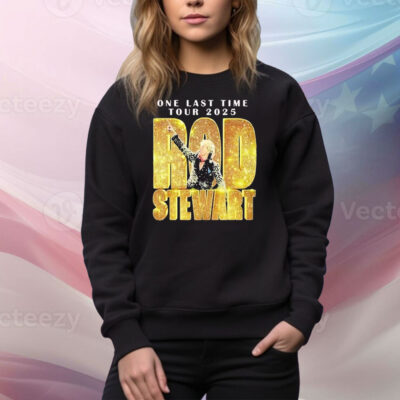 Official Rod Stewart One Last Time Tour 2025 Tee Shirt