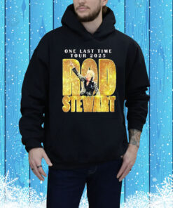 Official Rod Stewart One Last Time Tour 2025 Tee Shirt