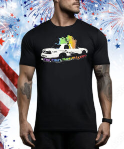 The First Pride Was A Riot Police Rainbow Tee Shirt
