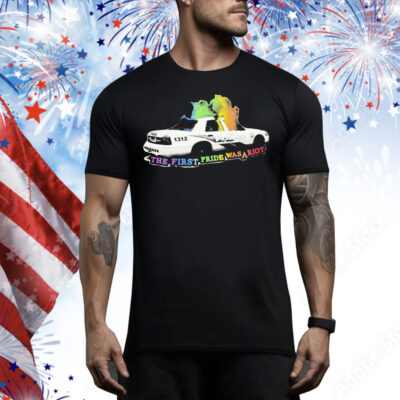 The First Pride Was A Riot Police Rainbow Tee Shirt