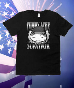 Tummy Ache Survivor Jeff the Land Shark Helmet Meme T-Shirt