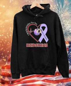 Washington Commanders I Will Remember For You Alzheimer’s Awareness Heartbeat Brain T-Shirt