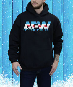 AEW - Chicago Flag Logo Tee Shirt