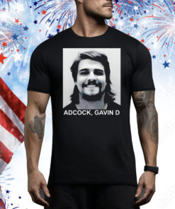 Adcock Gavin D mugshot Tee Shirt