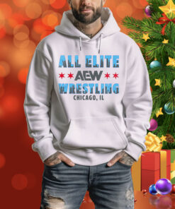 All Elite Wrestling Chicago Skyline Pullover Tee Shirt