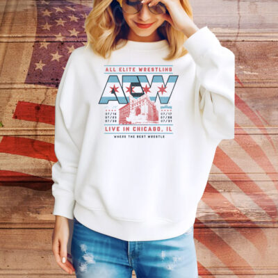 All Elite Wrestling Chicago Theater Dates Tee Shirt