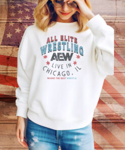 All Elite Wrestling - Live In Chicago Tee Shirt