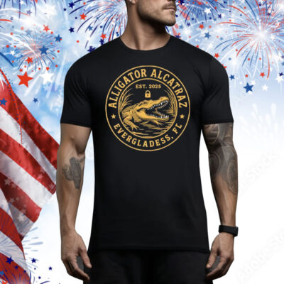 Alligator Alcatraz Florida Everglades Parody Tee Shirt