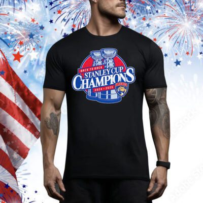 Florida Panthers 2024 2025 Back to Back Stanley Cup Champions Tee Shirt