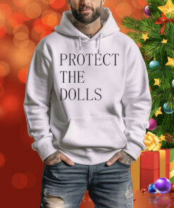 Jacob wearing a protect the dolls Tee Shirt