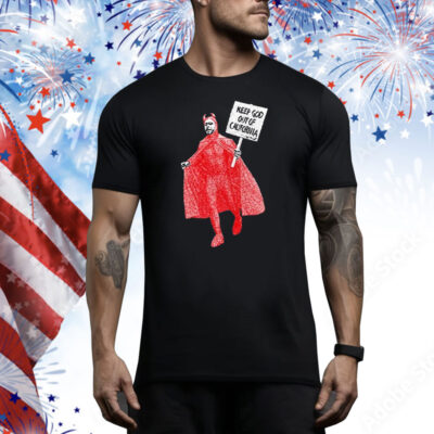 Missing Link Keep God Out Of California Cali Devil Tee Shirt