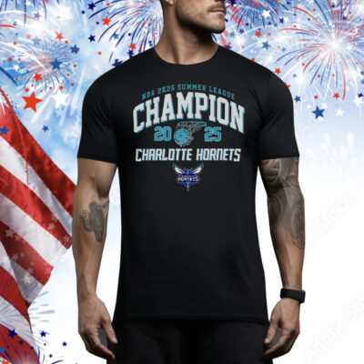 Nice NBA 2K26 Summer League Champions 2025 Charlotte Hornets Tee Shirt