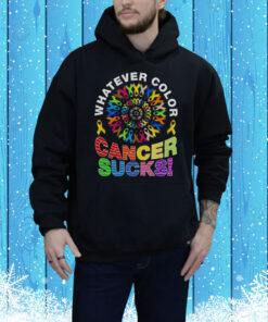 Nice Whatever Color Cancer Sucks Pride Tee Shirt