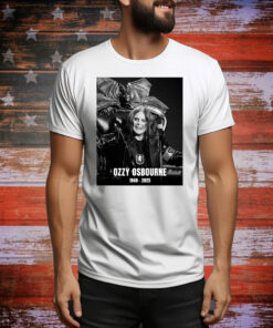 Official Aston Villa Football Club is saddened to learn that world-renowned rockstar and Villan Ozzy Osbourne 1948-2025 Poster Tee Shirt