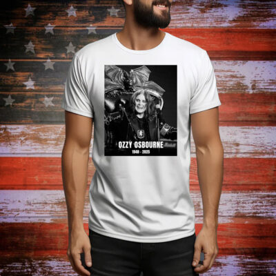 Official Aston Villa Football Club is saddened to learn that world-renowned rockstar and Villan Ozzy Osbourne 1948-2025 Poster Tee Shirt