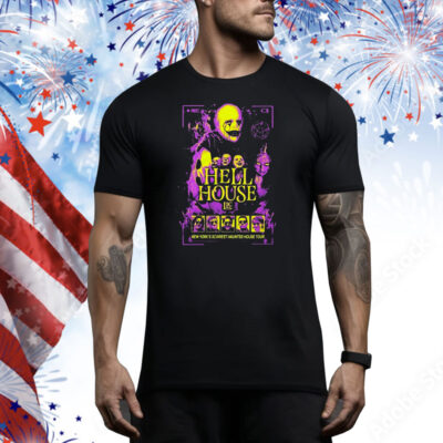 Official Hell House LLC New York’s Scariest Haunted House Tour Never Stop Recording Tee Shirt