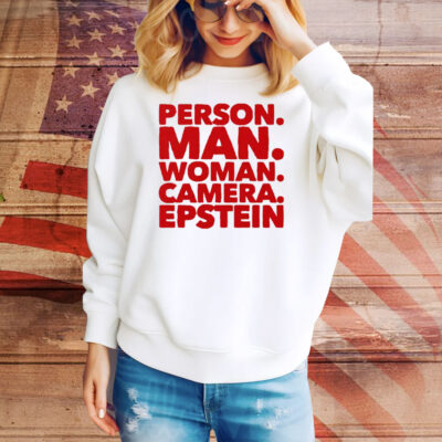 Person Man Woman Camera Epstein Tee Shirt