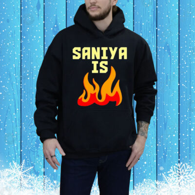 Sabrina Lonescu wearing saniya is fire Tee Shirt