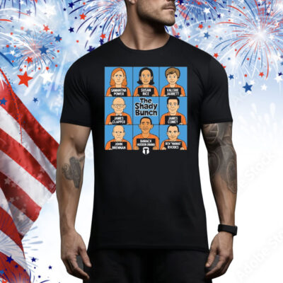 Samantha Power Susan Rice Valerie James Clapper James Comey John Barack Hussein Obama Ben Hamas Rhodes The Shady Bunch 2.0 Tee Shirt