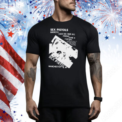 Sex Pistols 1976 Manchester Lesser Free Trade Hall Tee Shirt