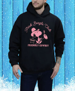 Snoopy Pink Beagle Club friendly cowboy Tee Shirt