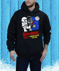 Star Wars and Super Mario Bros Galactic Annihilation System Tee Shirt