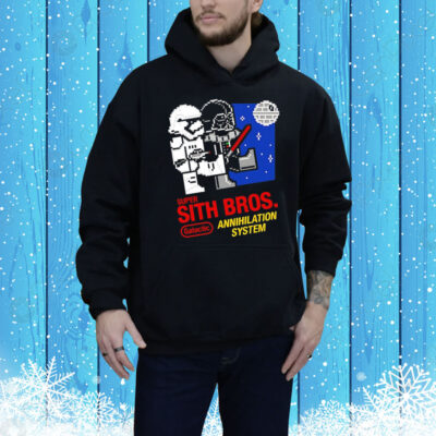 Star Wars and Super Mario Bros Galactic Annihilation System Tee Shirt