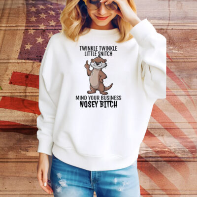 Twinkle Twinkle Little Snitch Mind Your Business Nosey Bitch Tee Shirt