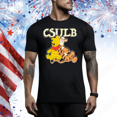 Winnie-The-Pooh And Tigger Long Beach State LBSU Tee Shirt