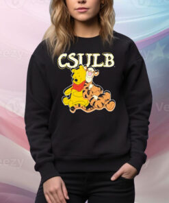 Winnie-The-Pooh And Tigger Long Beach State LBSU Tee Shirt