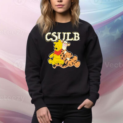 Winnie-The-Pooh And Tigger Long Beach State LBSU Tee Shirt