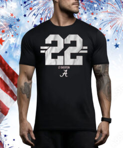 Alabama Football LT Overton 22 Stripe Tee Shirt