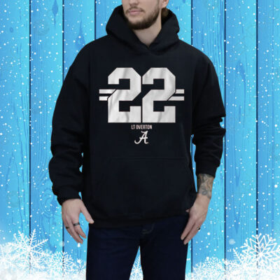 Alabama Football LT Overton 22 Stripe Tee Shirt