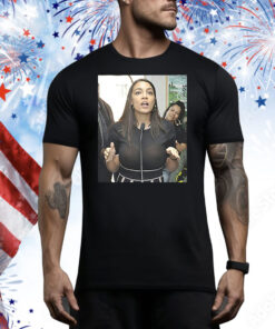 Alexandria Ocasio Cortez AOC see through slow sown Tee Shirt
