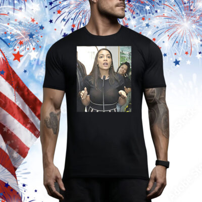 Alexandria Ocasio Cortez AOC see through slow sown Tee Shirt