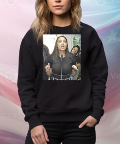 Alexandria Ocasio Cortez AOC see through slow sown Tee Shirt