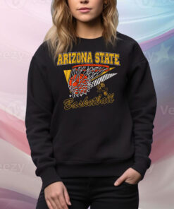 Arizona State Basketball Retro Swish Tee Shirt