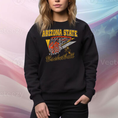 Arizona State Basketball Retro Swish Tee Shirt